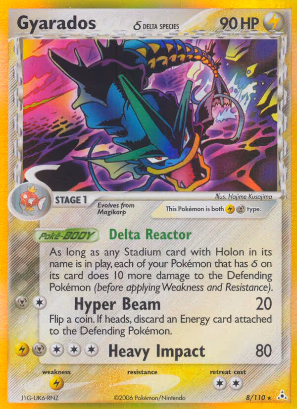 Gyarados δ 8/110 Pokemon card