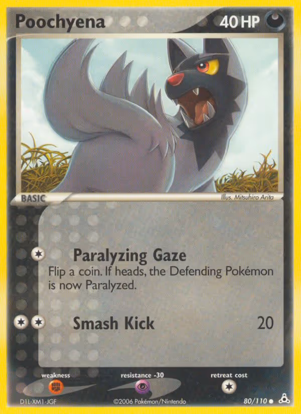 Poochyena 80/110 Pokemon card