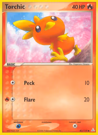 Torchic 83/110 Pokemon card