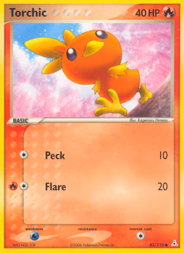 Torchic 83/110 Pokemon card