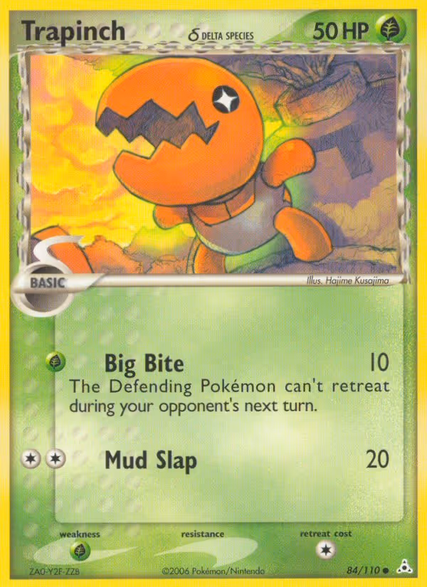 Trapinch δ 84/110 Pokemon card