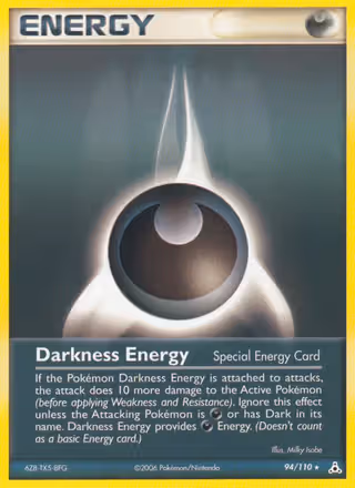 Darkness Energy 94/110 Pokemon card