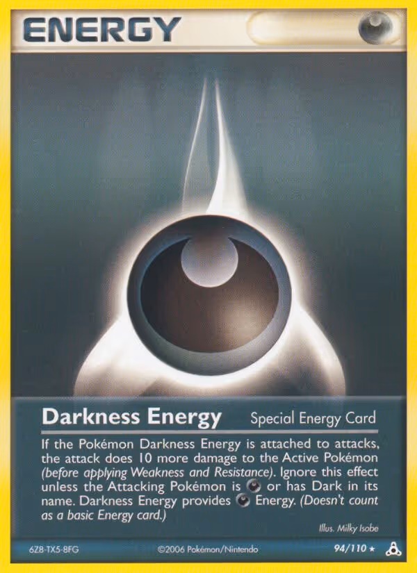 Darkness Energy 94/110 Pokemon card