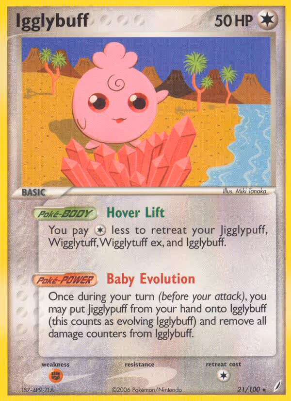 Igglybuff 21/100 Pokemon card