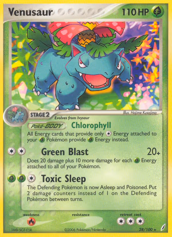 Venusaur 28/100 Pokemon card