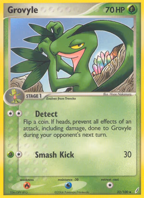 Grovyle 32/100 Pokemon card