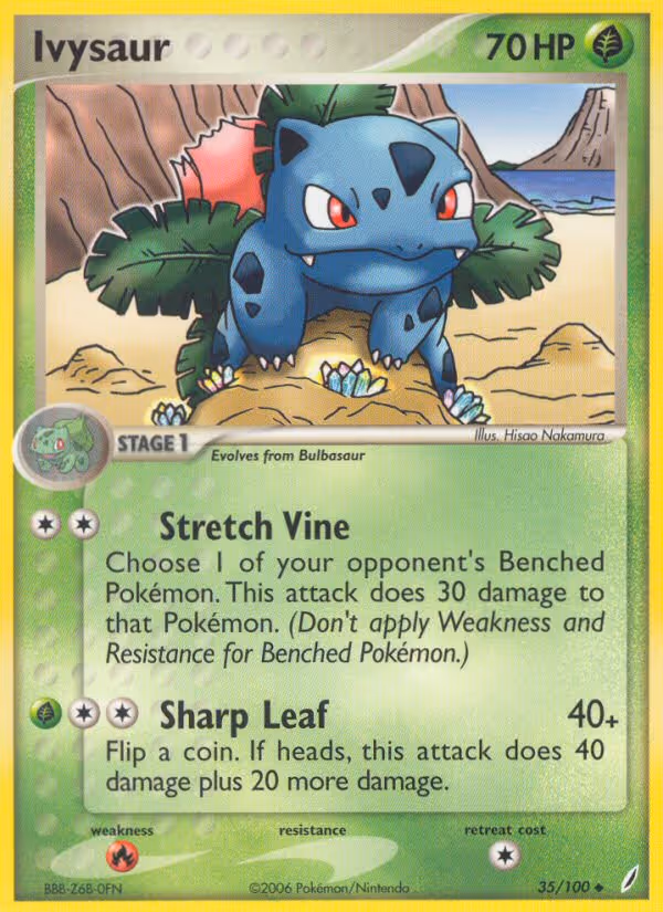 Ivysaur 35/100 Pokemon card