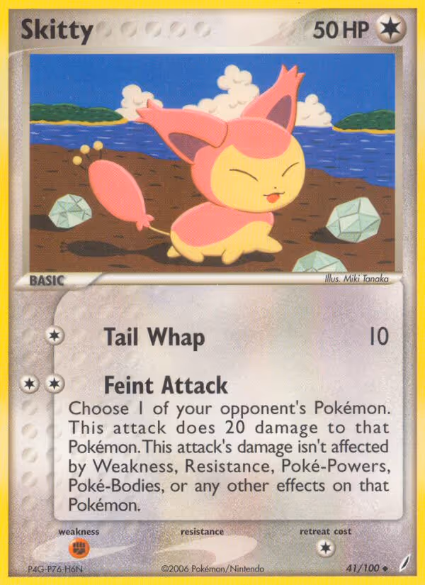 Skitty 41/100 Pokemon card