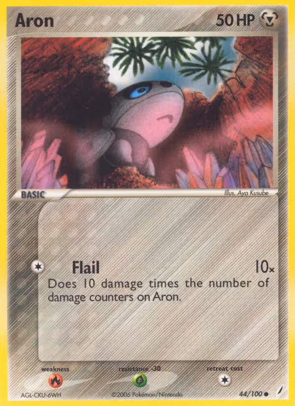 Aron 44/100 Pokemon card