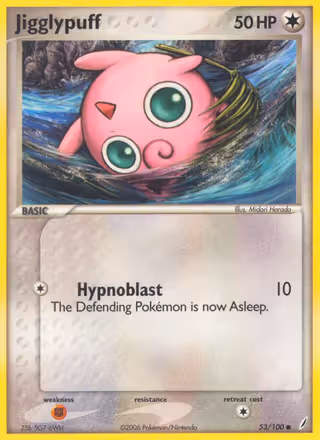 Jigglypuff 53/100 Pokemon card