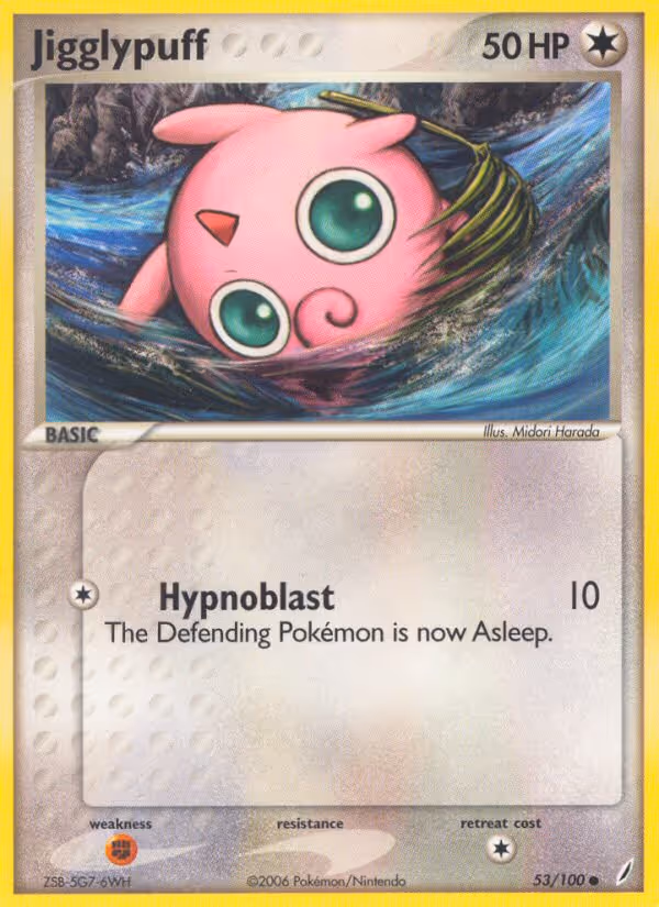 Jigglypuff 53/100 Pokemon card