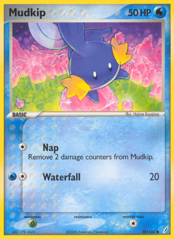 Mudkip 58/100 Pokemon card