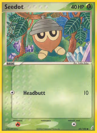 Seedot 60/100 Pokemon card