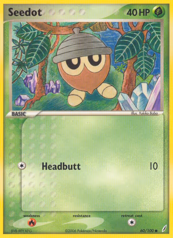 Seedot 60/100 Pokemon card