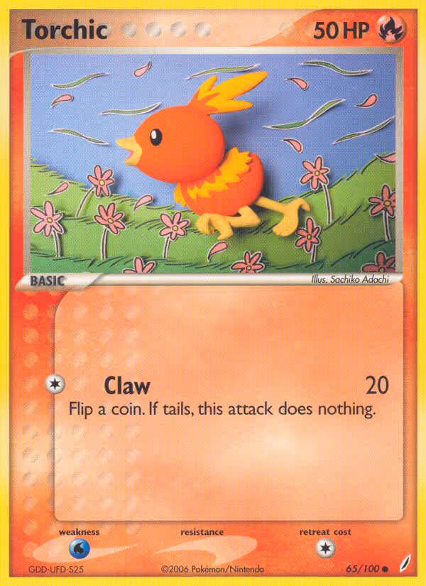 Torchic 65/100 Pokemon card