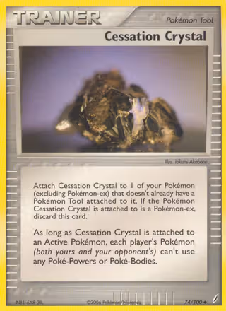 Cessation Crystal 74/100 Pokemon card