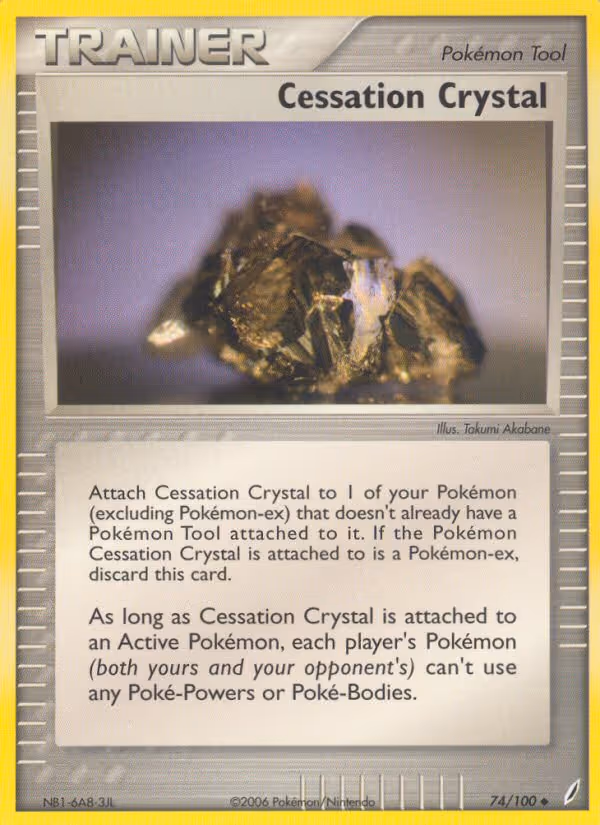 Cessation Crystal 74/100 Pokemon card