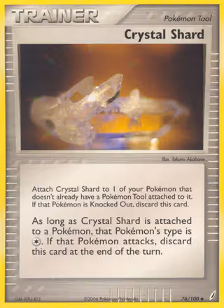 Crystal Shard 76/100 Pokemon card