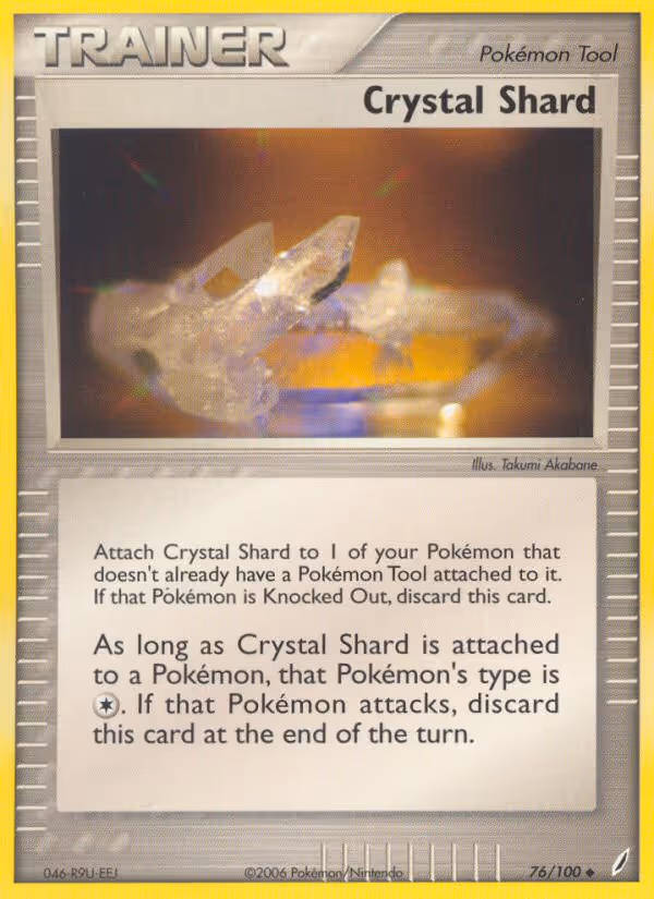 Crystal Shard 76/100 Pokemon card