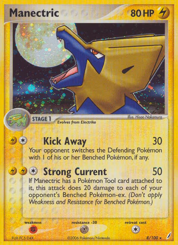 Manectric 8/100 Pokemon card