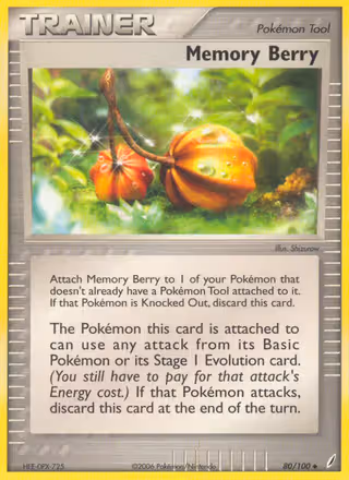 Memory Berry 80/100 Pokemon card