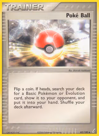 Poké Ball 82/100 Pokemon card