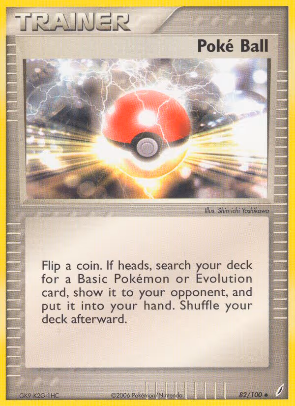 Poké Ball 82/100 Pokemon card