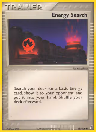 Energy Search 86/100 Pokemon card