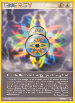 Double Rainbow Energy 88/100 Pokemon card