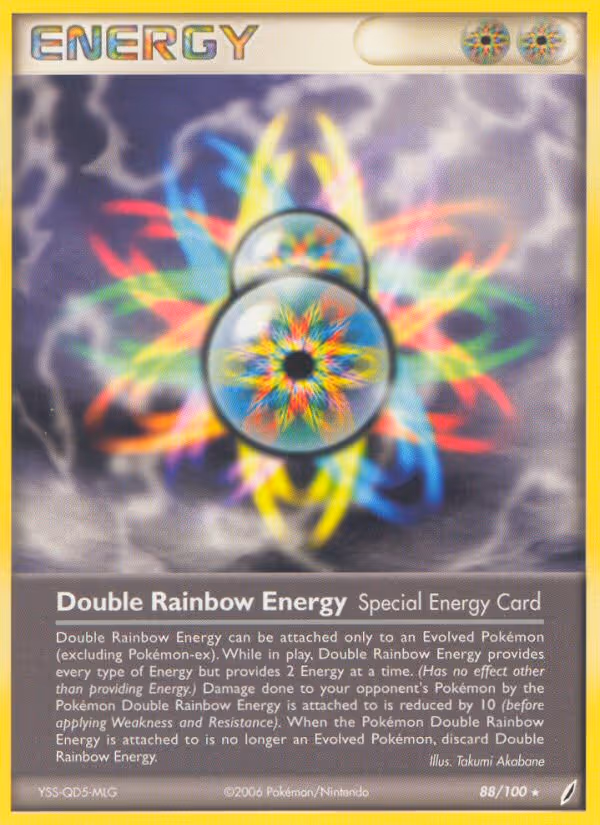 Double Rainbow Energy 88/100 Pokemon card