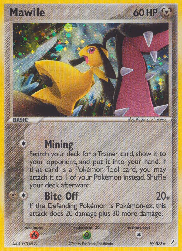 Mawile 9/100 Pokemon card