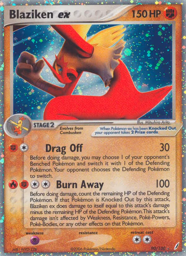 Blaziken ex 90/100 Pokemon card