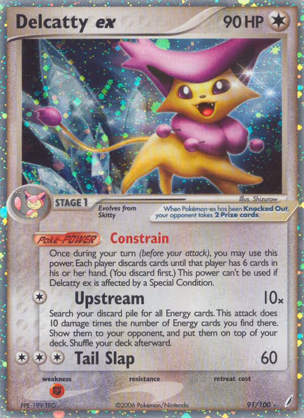Delcatty ex 91/100 Pokemon card