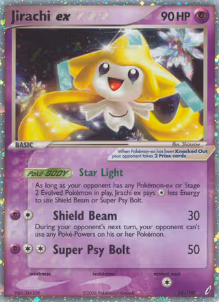 Jirachi ex 94/100 Pokemon card