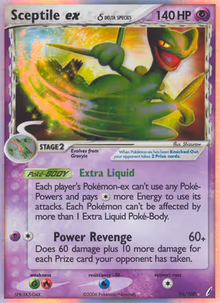 Sceptile ex δ 96/100 Pokemon card