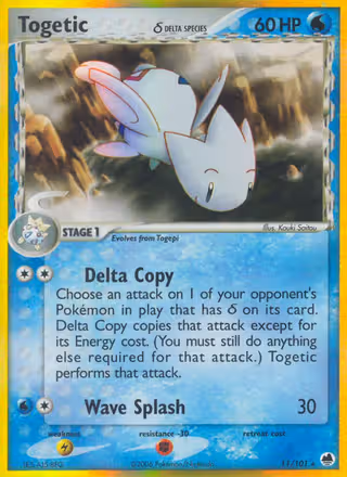 Togetic δ 11/101 Pokemon card