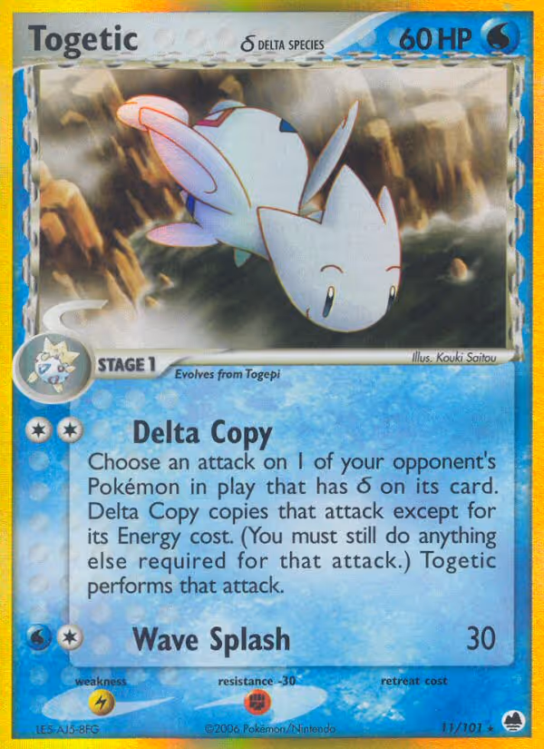 Togetic δ 11/101 Pokemon card
