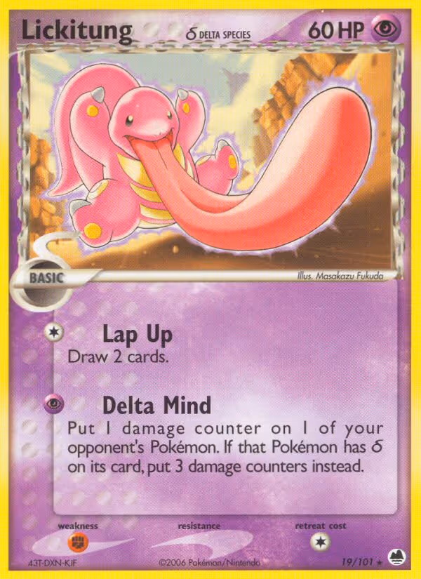 Lickitung δ 19/101 Pokemon card