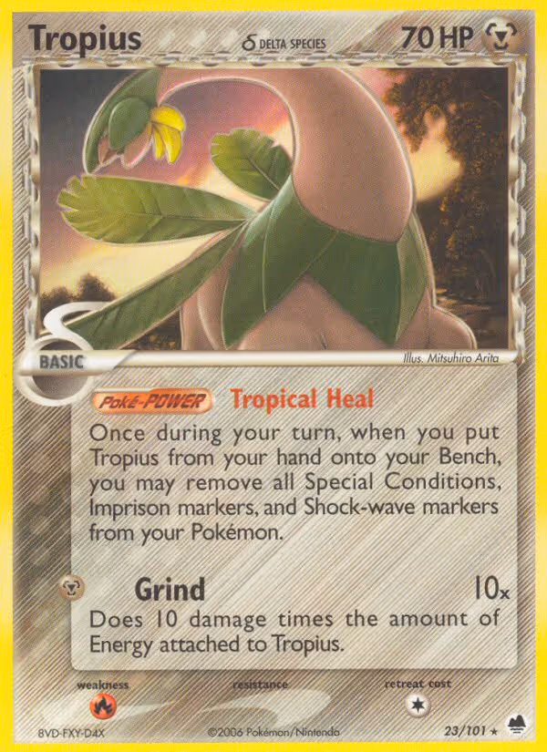 Tropius δ 23/101 Pokemon card