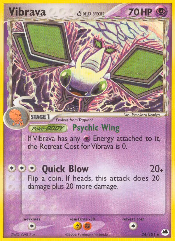 Vibrava δ 24/101 Pokemon card