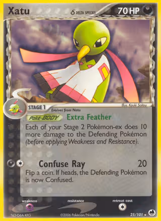 Xatu δ 25/101 Pokemon card