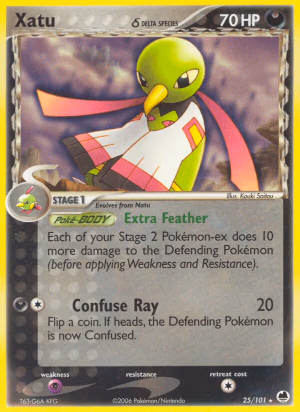 Xatu δ 25/101 Pokemon card
