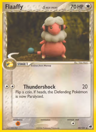 Flaaffy δ 30/101 Pokemon card