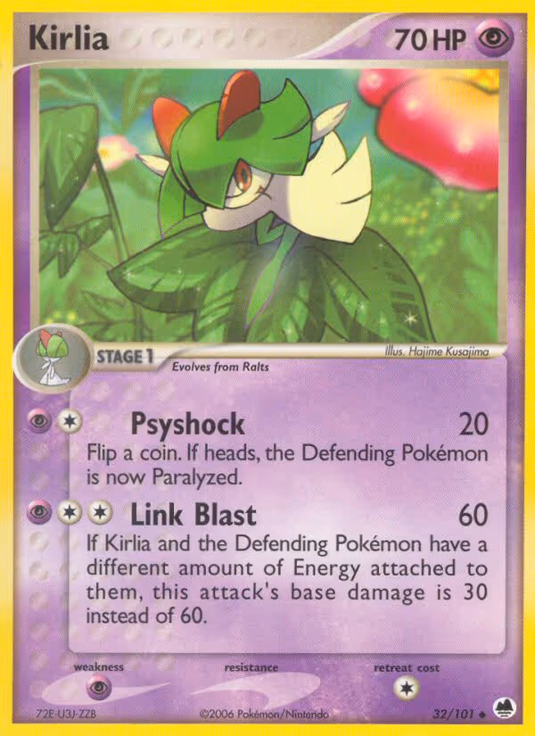 Kirlia 32/101 Pokemon card