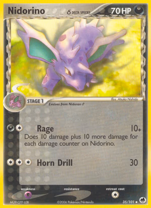 Nidorino δ 35/101 Pokemon card