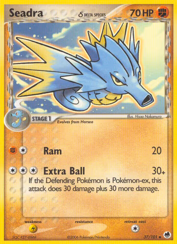 Seadra δ 37/101 Pokemon card