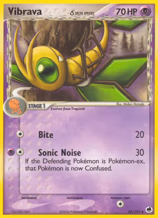 Vibrava δ 42/101 Pokemon card