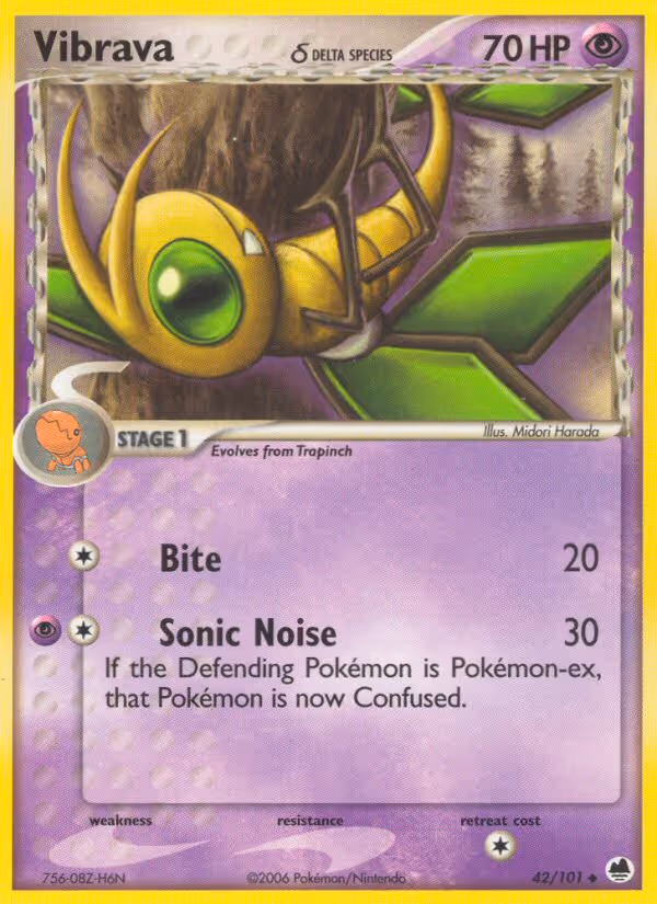 Vibrava δ 42/101 Pokemon card