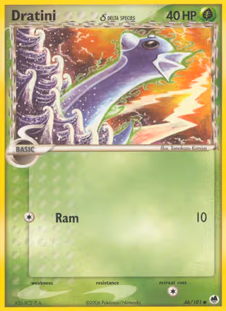 Dratini δ 46/101 Pokemon card