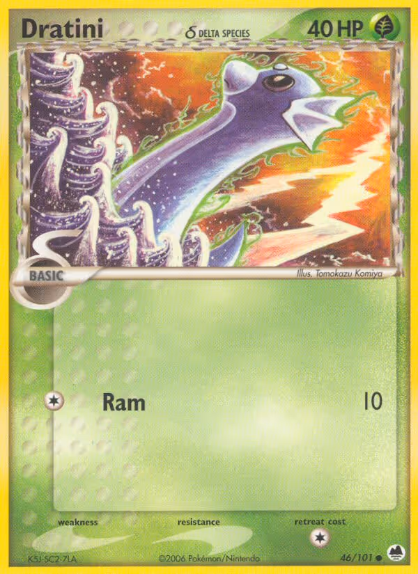 Dratini δ 46/101 Pokemon card